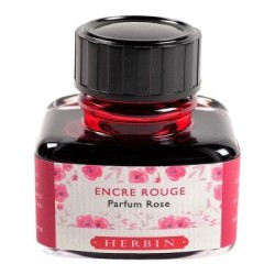 Herbin Scented Ink 30ml Red, Rose Scent Herbin Scented Ink 30ml Red, Rose Scent