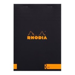 Rhodia le R Pad No. 16 A5 Lined Black Rhodia le R Pad No. 16 A5 Lined Black