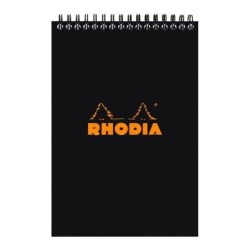 Rhodia Classic Notepad Spiral A5 Lined Black Rhodia Classic Notepad Spiral A5 Lined Black
