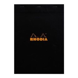 Rhodia Bloc Pad No. 18 A4 Grid Black Rhodia Bloc Pad No. 18 A4 Grid Black
