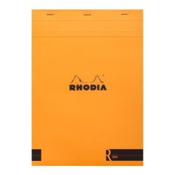Rhodia le R Pad No. 18 A4 Lined Orange Rhodia le R Pad No. 18 A4 Lined Orange