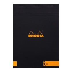 Rhodia le R Pad No. 18 A4 Lined Black Rhodia le R Pad No. 18 A4 Lined Black
