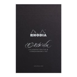Rhodia PAScribe Calligraphy Carb'on Black Pad A4+ Lined Rhodia PAScribe Calligraphy Carb'on Black Pad A4+ Lined