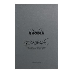 Rhodia PAScribe Calligraphy Maya Grey Pad A4+ Lined Rhodia PAScribe Calligraphy Maya Grey Pad A4+ Lined