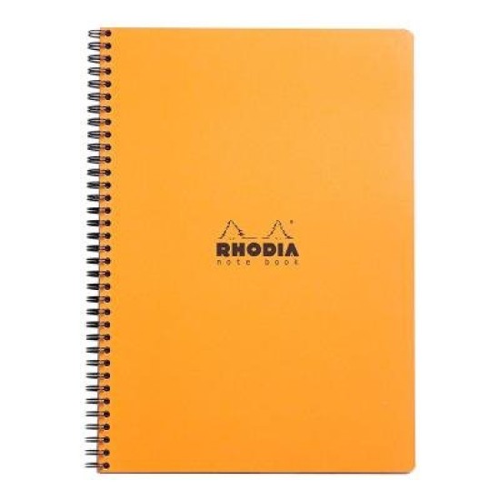 Rhodia Classic Notebook Spiral A4+ Grid Orange
