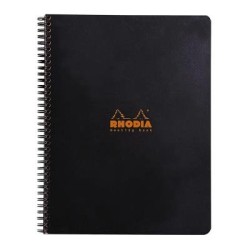 Rhodia Meeting Book Spiral A4+ Black Rhodia Meeting Book Spiral A4+ Black