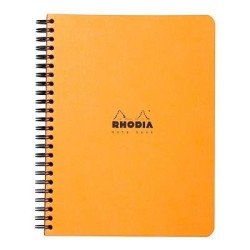 Rhodia Classic Notebook Spiral A5+ Lined Orange Rhodia Classic Notebook Spiral A5+ Lined Orange