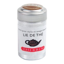 Herbin Writing Ink Cartridge Lie de The, Pack of 6 Herbin Writing Ink Cartridge Lie de The, Pack of 6
