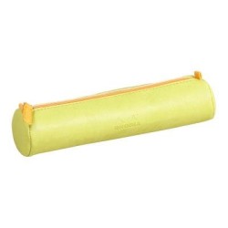 Rhodiarama Pencil Case Round Anise Green Rhodiarama Pencil Case Round Anise Green