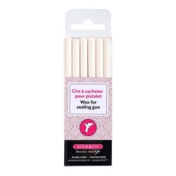 Herbin Wax Gun Sticks White, Pack of 6 Herbin Wax Gun Sticks White, Pack of 6