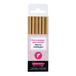 Herbin Wax Gun Sticks Gold, Pack of 6 Herbin Wax Gun Sticks Gold, Pack of 6