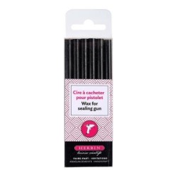 Herbin Wax Gun Sticks Black, Pack of 6 Herbin Wax Gun Sticks Black, Pack of 6