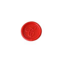 Herbin Wooden Handle Round Seal Copperplate C Herbin Wooden Handle Round Seal Copperplate C