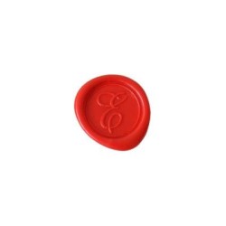Herbin Wooden Handle Round Seal Copperplate E Herbin Wooden Handle Round Seal Copperplate E