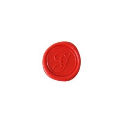 Herbin Wooden Handle Round Seal Copperplate G Herbin Wooden Handle Round Seal Copperplate G