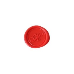 Herbin Wooden Handle Round Seal Copperplate H Herbin Wooden Handle Round Seal Copperplate H