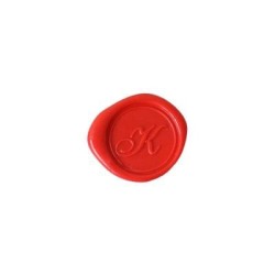 Herbin Wooden Handle Round Seal Copperplate K Herbin Wooden Handle Round Seal Copperplate K