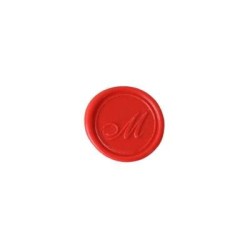 Herbin Wooden Handle Round Seal Copperplate M Herbin Wooden Handle Round Seal Copperplate M
