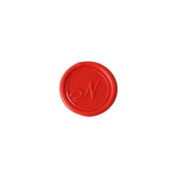 Herbin Wooden Handle Round Seal Copperplate N Herbin Wooden Handle Round Seal Copperplate N