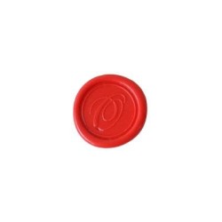 Herbin Wooden Handle Round Seal Copperplate O Herbin Wooden Handle Round Seal Copperplate O