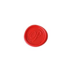 Herbin Wooden Handle Round Seal Copperplate P Herbin Wooden Handle Round Seal Copperplate P