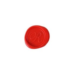 Herbin Wooden Handle Round Seal Copperplate R Herbin Wooden Handle Round Seal Copperplate R