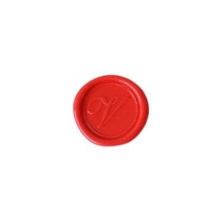 Herbin Wooden Handle Round Seal Copperplate V Herbin Wooden Handle Round Seal Copperplate V