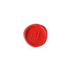 Herbin Wooden Handle Round Seal Copperplate Y Herbin Wooden Handle Round Seal Copperplate Y
