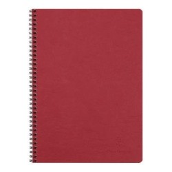Age Bag Spiral Notebook A4 Lined Red