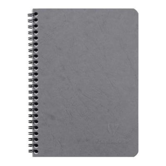 Age Bag Spiral Notebook A5 Lined Grey