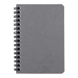 Age Bag Spiral Notebook Pocket Lined Grey Age Bag Spiral Notebook Pocket Lined Grey