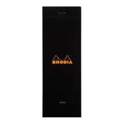 Rhodia Bloc Pad No. 8 Shopping Lined Black Rhodia Bloc Pad No. 8 Shopping Lined Black