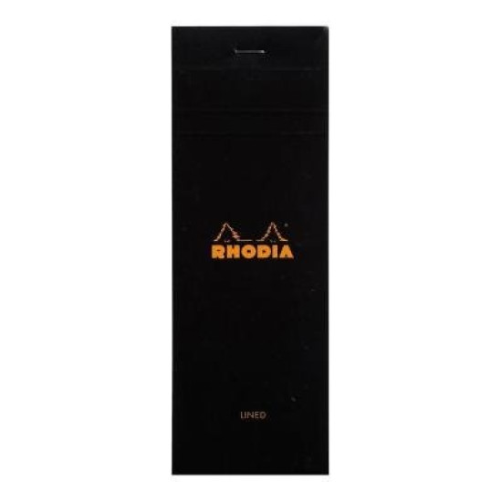 Rhodia Bloc Pad No. 8 Shopping Lined Black