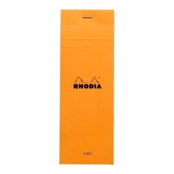 Rhodia Bloc Pad No. 8 Shopping Lined Orange Rhodia Bloc Pad No. 8 Shopping Lined Orange