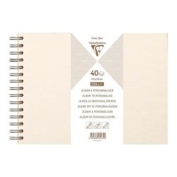 Clairefontaine Hardcover Album 27x20cm Iridescent Ivory Clairefontaine Hardcover Album 27x20cm Iridescent Ivory