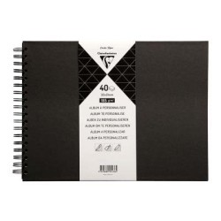 Clairefontaine Hardcover Album 32x24cm Black Clairefontaine Hardcover Album 32x24cm Black