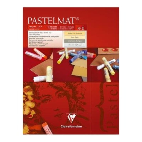 Pastelmat Pad No. 1 18x24cm 12sh