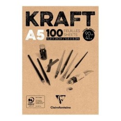 Clairefontaine Kraft Pad A5 100sh Clairefontaine Kraft Pad A5 100sh