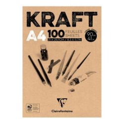 Clairefontaine Kraft Pad A4 100sh Clairefontaine Kraft Pad A4 100sh