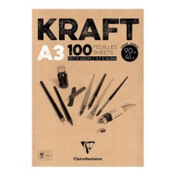 Clairefontaine Kraft Pad A3 100sh Clairefontaine Kraft Pad A3 100sh