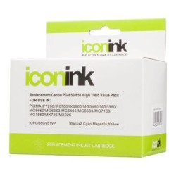 Icon Compatible Canon PGI650 CLI651 BBCMY Ink Value Pack Icon Compatible Canon PGI650 CLI651 BBCMY Ink Value Pack