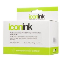 Icon Compatible Canon PGI670 CLI671 BBCMY Ink Value Pack Icon Compatible Canon PGI670 CLI671 BBCMY Ink Value Pack