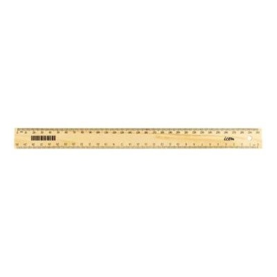 Icon Ruler Wooden Narrow 30cm