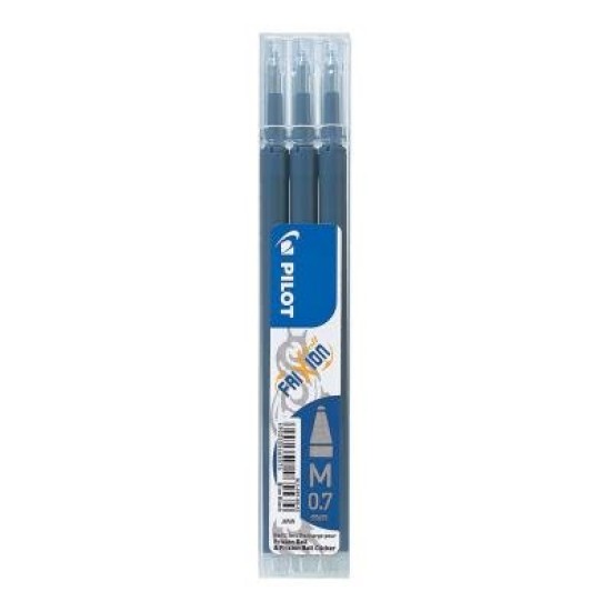 Pilot Frixion Erasable Refill Fine Blue Black, Pack of 3 (BLS-FR7-BB-S3P)