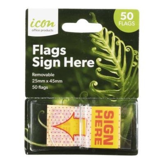 Okin Pop-up Flags Sign Here