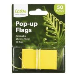 Icon Pop-up Flags Yellow Icon Pop-up Flags Yellow