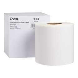 Okin Thermal Courier Label Perforated 100x174mm 330 Labels