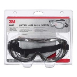 3M Professional Goggle Chemical Splash 91264H1-DC Black Grey 3M Professional Goggle Chemical Splash 91264H1-DC Black Grey