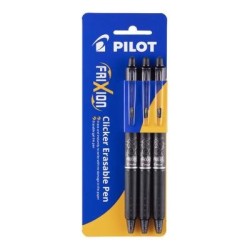 Pilot Frixion Clicker Erasable Fine Black, Pack of 3 HS Pilot Frixion Clicker Erasable Fine Black, Pack of 3 HS