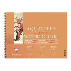 Etival Cold Press Wirebound Pad 18x24cm 300g 12sh Etival Cold Press Wirebound Pad 18x24cm 300g 12sh